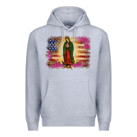Heather Grey america our lady of guadalupe Premium Hoodie - JahusDesignShop