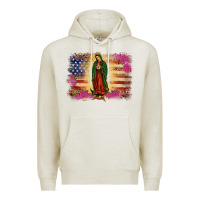 Oatmeal Heather america our lady of guadalupe Premium Hoodie - JahusDesignShop