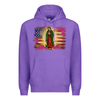 Purple america our lady of guadalupe Premium Hoodie - JahusDesignShop