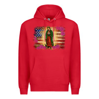 Red america our lady of guadalupe Premium Hoodie - JahusDesignShop