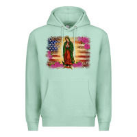 Seafoam america our lady of guadalupe Premium Hoodie - JahusDesignShop