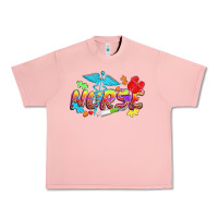 Salmon Autism Nurse Urban Heavy Tee - NancyCooperArtShop