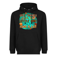 Black give thanks for a little and you will find a lot Heavyweight Hoodie - CowGirlArtShop