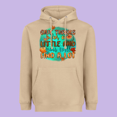Give Thanks For A Little And You Will Find A Lot Heavyweight Hoodie Designed By Cowgirlartshop