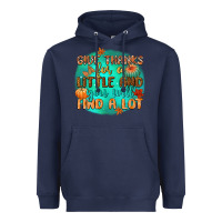 Navy give thanks for a little and you will find a lot Heavyweight Hoodie - CowGirlArtShop