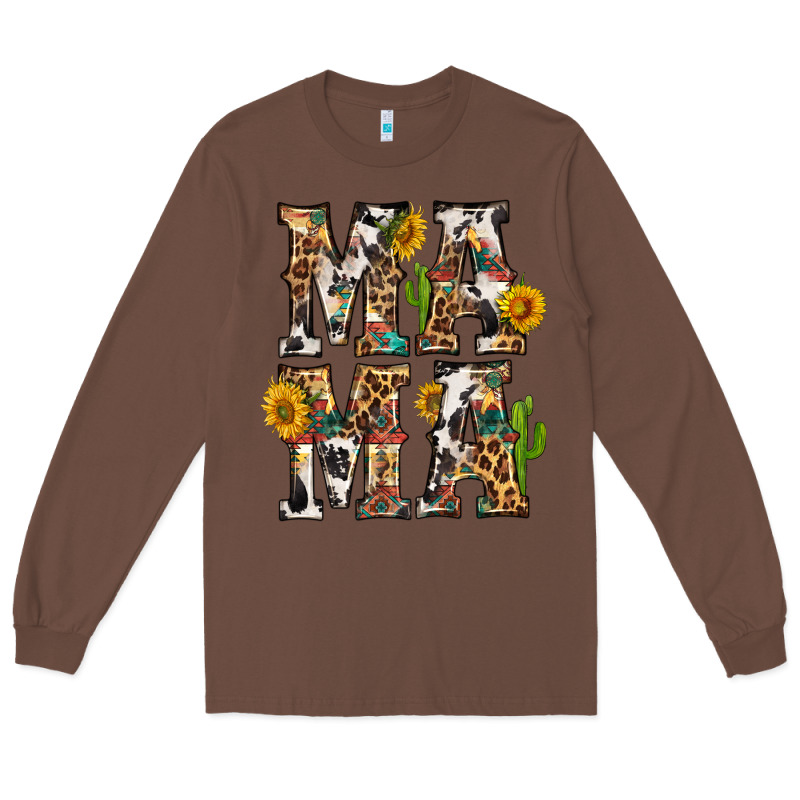 Western Mama With Sunflowers Long Sleeve Tee by BundleAndBundleShop | Teevron