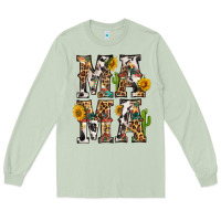 Matcha Western Mama With Sunflowers Long Sleeve Tee - BundleAndBundleShop