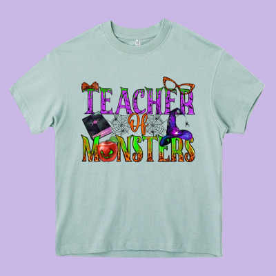 Teacher Of Monsters Heavy Core Tee Designed By Bundleandbundleshop