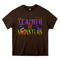 Chocolate Brown teacher of monsters Heavy Core Tee - BundleAndBundleShop
