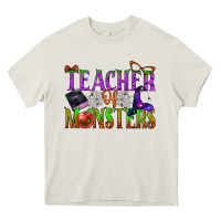 Cream teacher of monsters Heavy Core Tee - BundleAndBundleShop