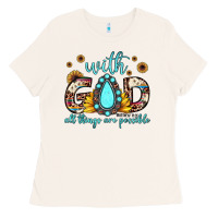 Bone with god all things are possible matthew 19 26 Ladies Tee - JahusDesignShop