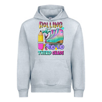 Heather Grey rolling into third grade Urban Hoodie - BundleAndBundleShop