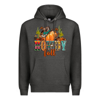 Charcoal Heather howdy fall Premium Hoodie - CowGirlArtShop