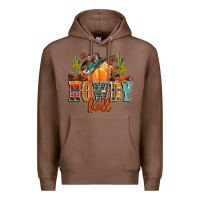 Chestnut howdy fall Premium Hoodie - CowGirlArtShop