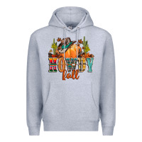 Heather Grey howdy fall Premium Hoodie - CowGirlArtShop