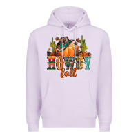 Lilac howdy fall Premium Hoodie - CowGirlArtShop