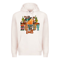 Pale Pink howdy fall Premium Hoodie - CowGirlArtShop