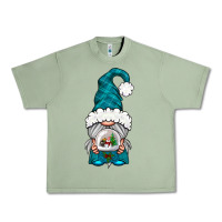 Oil Green winter gnome with snow globe Urban Heavy Tee - NancyCooperArtShop