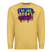 Antique Gold i'm like 2024 done Premium Sweatshirt - CowGirlArtShop