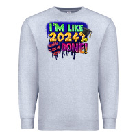 Heather Grey i'm like 2024 done Premium Sweatshirt - CowGirlArtShop