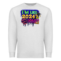Oatmeal Heather i'm like 2024 done Premium Sweatshirt - CowGirlArtShop