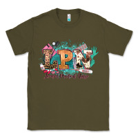 Army Green lpn licensed practical nurse western Classic Tee - NancyCooperArtShop