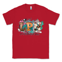Red lpn licensed practical nurse western Classic Tee - NancyCooperArtShop