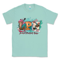 Seafoam lpn licensed practical nurse western Classic Tee - NancyCooperArtShop