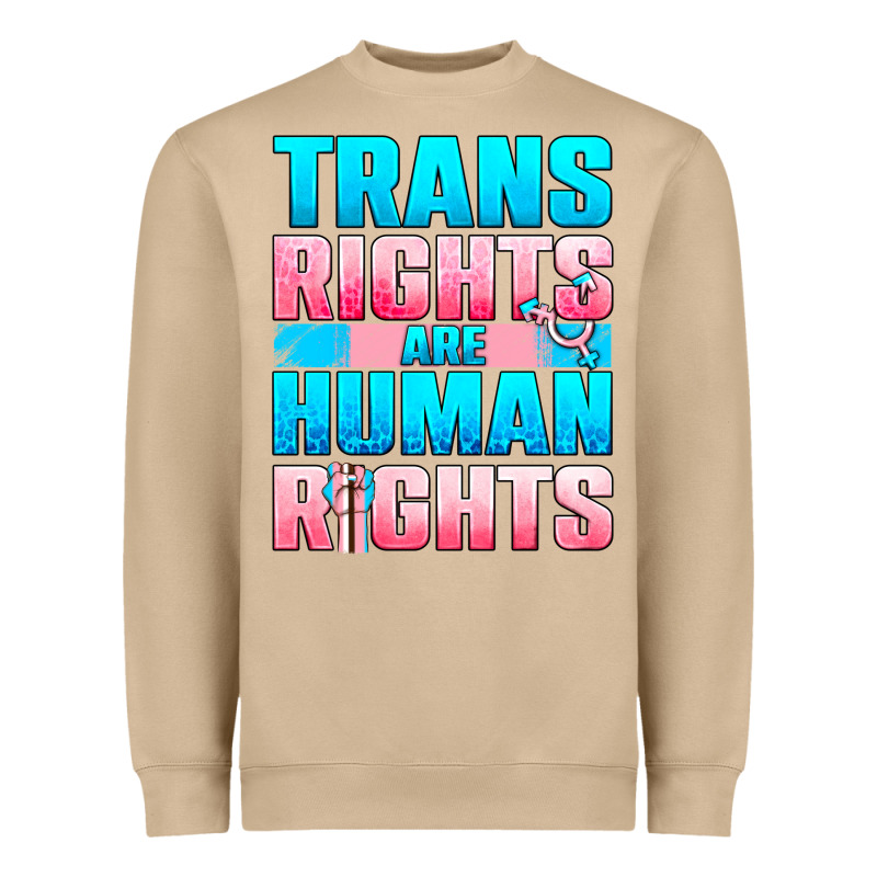 Trans Rights Are Human Rights Heavyweight Sweatshirt by BundleAndBundleShop | Teevron