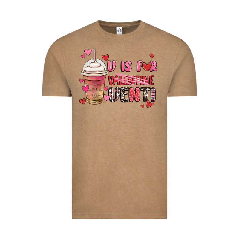 V Is For Valentine Venti Coffee Cup Vintage Tee by MaliasSmallBusiness | Teevron