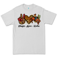 Dove Grey peace love rodeo Premium Tee - JahusDesignShop