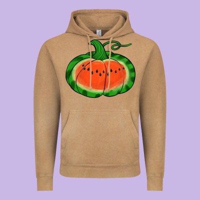 Watermelon Pumpkin Vintage Hoodie Designed By Jasminsmagicworld