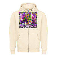Sandshell Mardi Gras gnome on the truck Zipper Hoodie - NancyCooperArtShop