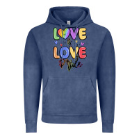 Vintage Denim love is love pride Vintage Hoodie - MaliasSmallBusiness