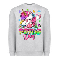 Heather Grey Pride Day LGBTQ Heavyweight Sweatshirt - BundleAndBundleShop