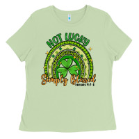 Matcha not lucky simply blessed rainbow Ladies Tee - Artiststas