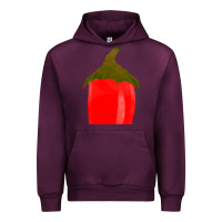 Mauve Wine Chilli Pepper Fa Element Urban Hoodie - FaDigitalArtStudio