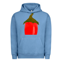 Pigment Pebble Blue Chilli Pepper Fa Element Urban Hoodie - FaDigitalArtStudio