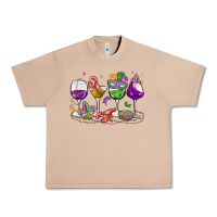 Burro mardi gras wine glasses Urban Heavy Tee - MaliasSmallBusiness