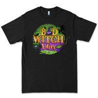 Black bad witch vibes Premium Tee - BundleAndBundleShop