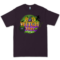 Plum bad witch vibes Premium Tee - BundleAndBundleShop