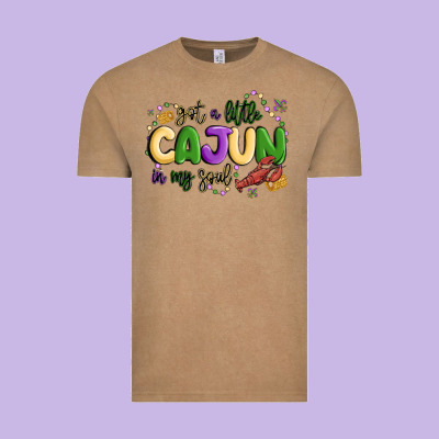 Got A Little Cajun In My Soul Vintage Tee Designed By Maliassmallbusiness