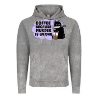 Cloud Rock coffee because murder is wrong Vintage Hoodie - MaliasSmallBusiness