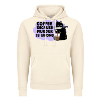 Vintage Artic coffee because murder is wrong Vintage Hoodie - MaliasSmallBusiness