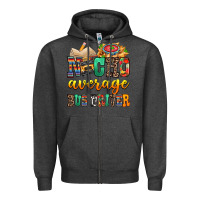 Charcoal Heather Nacho Average Bus Driver Zipper Hoodie - texasbilliewilder