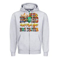 Heather Grey Nacho Average Bus Driver Zipper Hoodie - texasbilliewilder