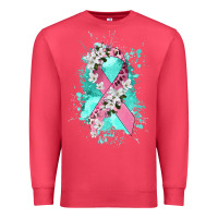 Cardinal cancer ribbon Premium Sweatshirt - CowGirlArtShop