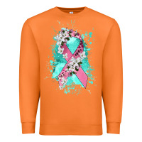 Carrot cancer ribbon Premium Sweatshirt - CowGirlArtShop