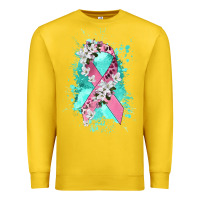 Lemon cancer ribbon Premium Sweatshirt - CowGirlArtShop