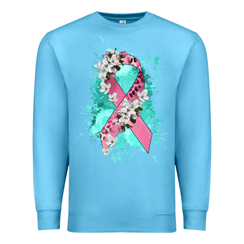 Cancer Ribbon Premium Sweatshirt by CowGirlArtShop | Teevron